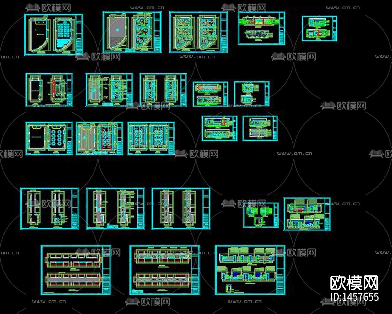 小学专用教室cad施工图下载（渲染图10）
