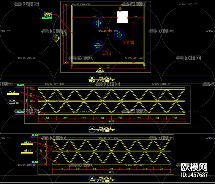 超市cad施工图下载（渲染图2）