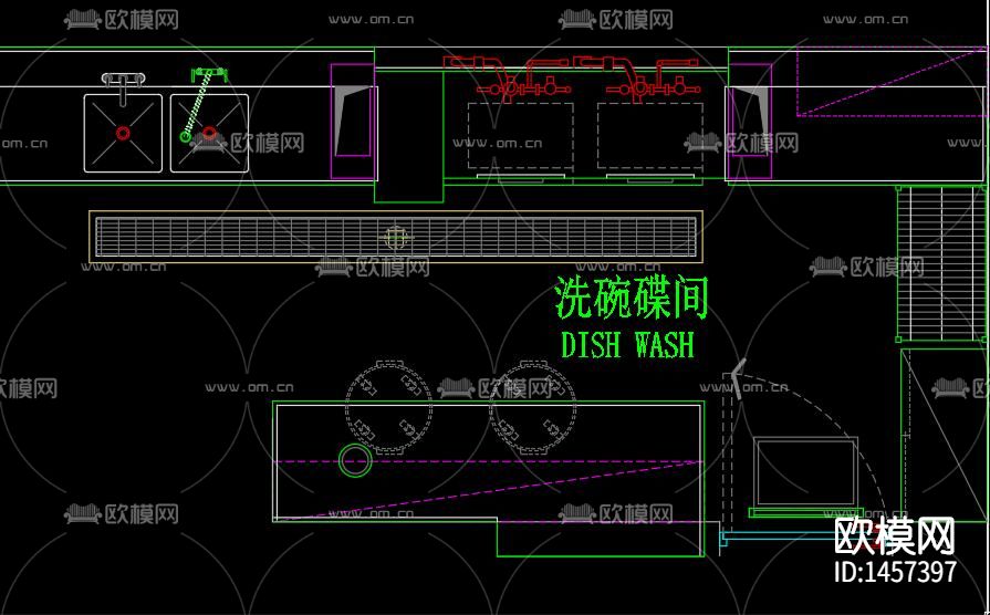 奶茶店cad施工图