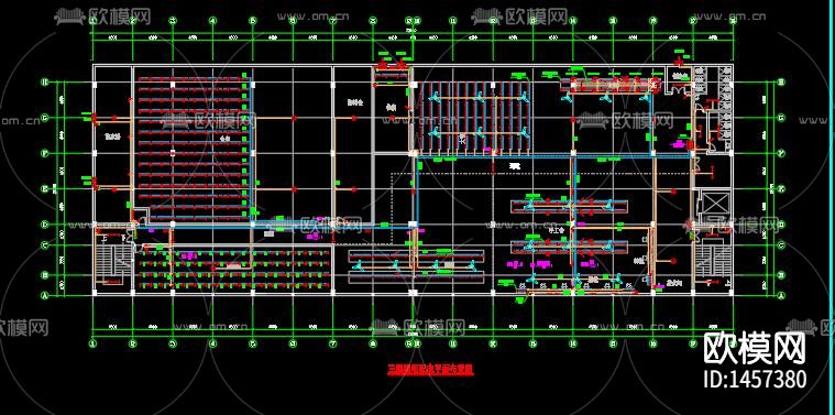 制衣厂电气cad图下载（渲染图5）