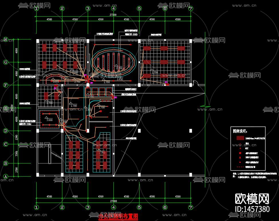 制衣厂电气cad图下载（渲染图6）