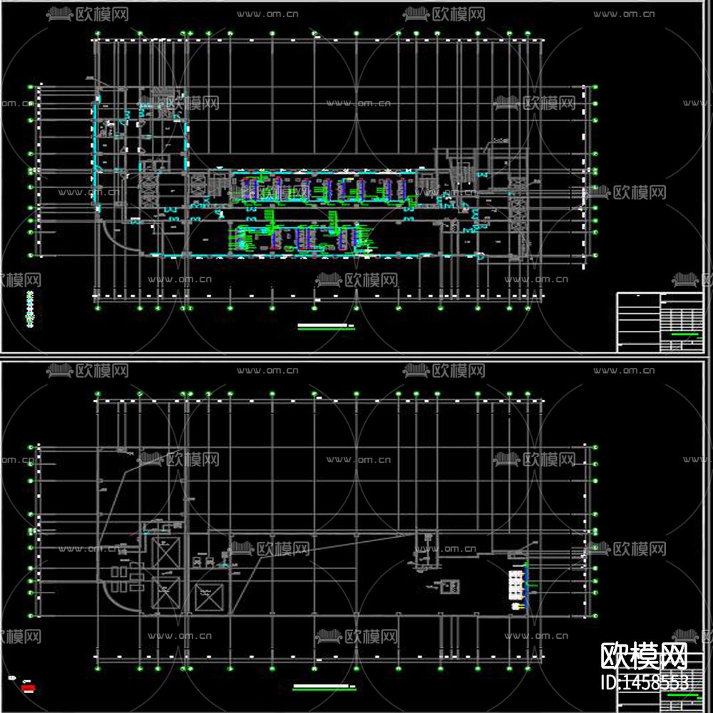 人民医院手术室ICU电气cad施工图