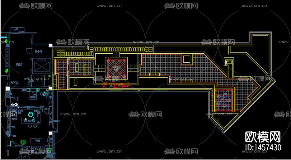 屋顶花园结构cad施工图