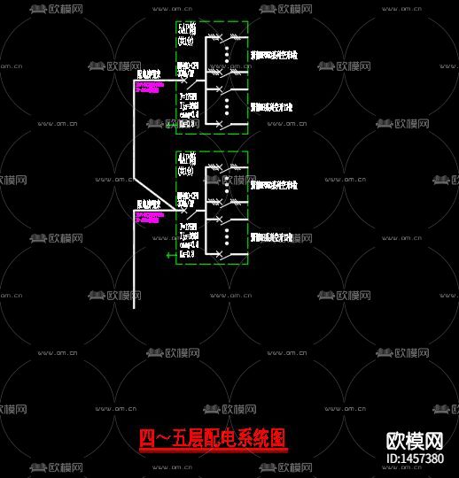 制衣厂电气cad图下载（渲染图2）