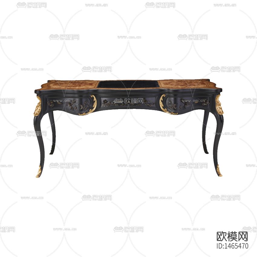 欧式古典实木雕刻书桌