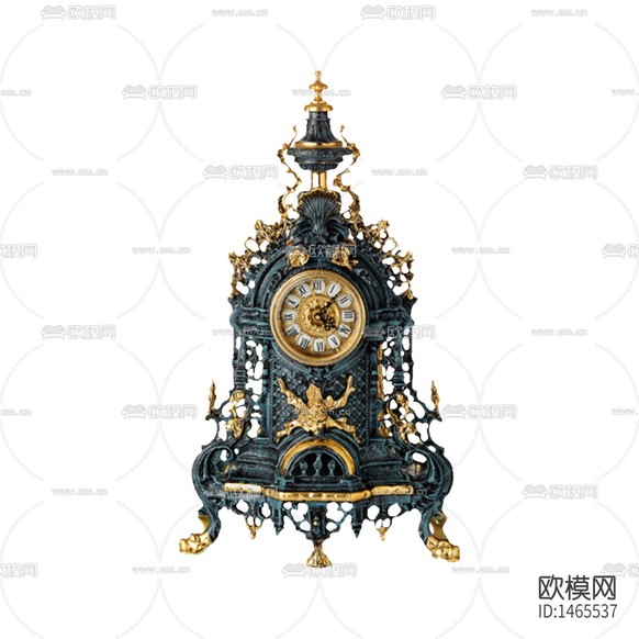 歐式古典洛可可風(fēng)臺(tái)鐘下載