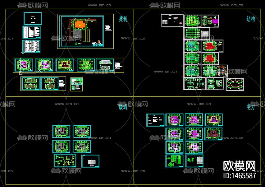 别墅cad施工图下载（渲染图9）