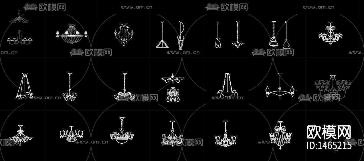 家具cad图库下载（渲染图2）