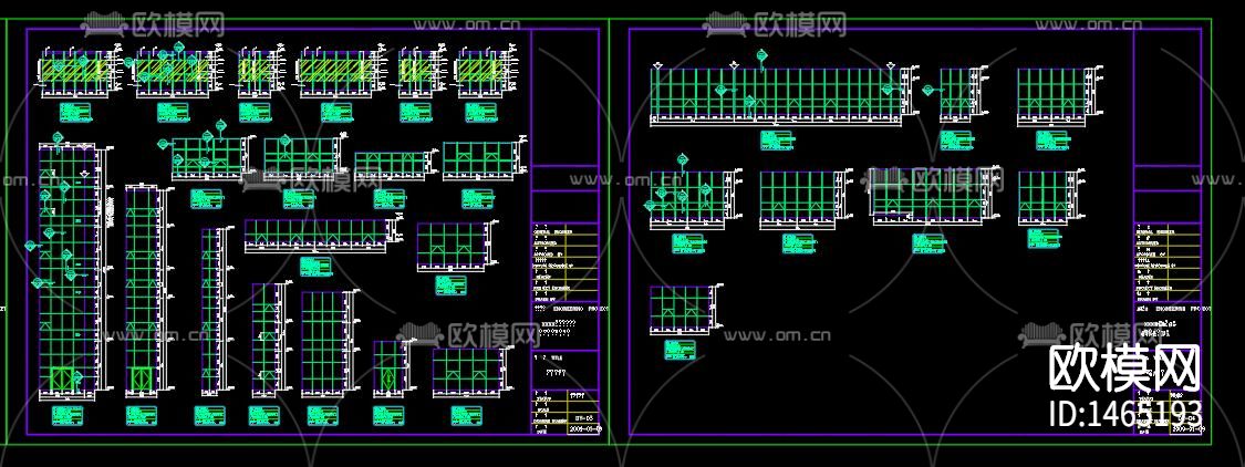 建筑外立面cad施工图下载（渲染图1）