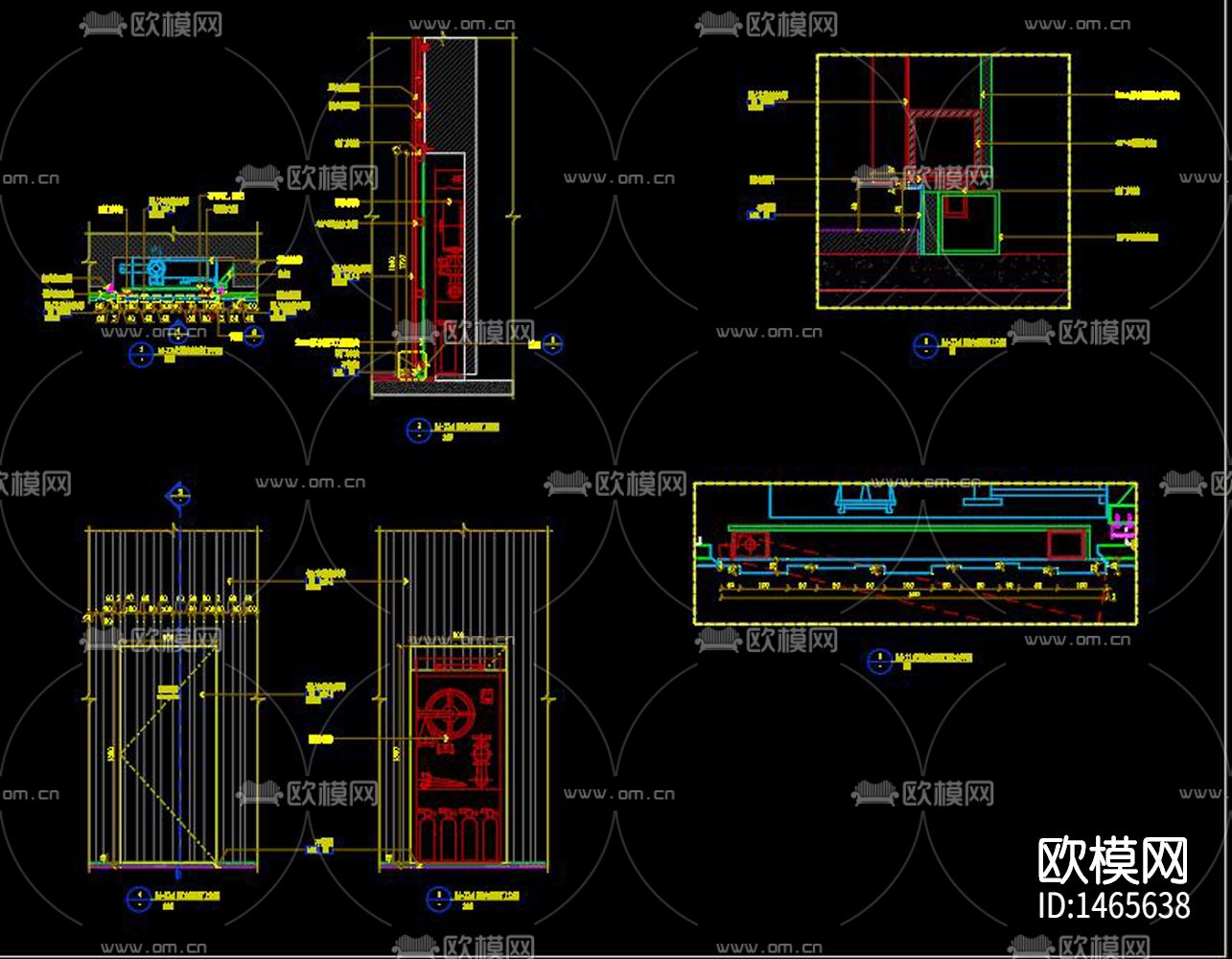 消火栓cad节点图下载（渲染图8）