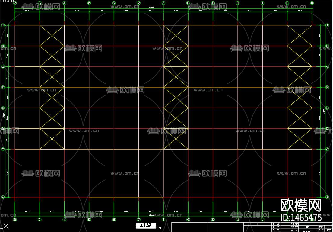 仓库cad施工图下载（渲染图6）