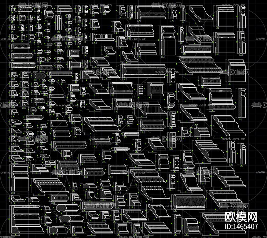 角线动态块cad图库下载（渲染图8）