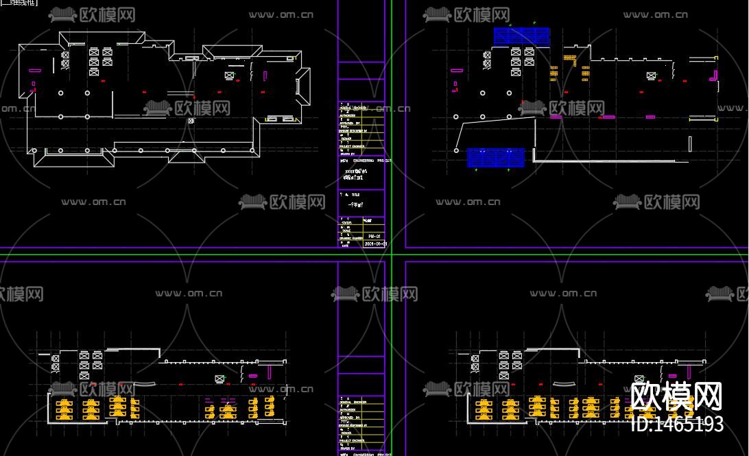 建筑外立面cad施工图下载（渲染图5）