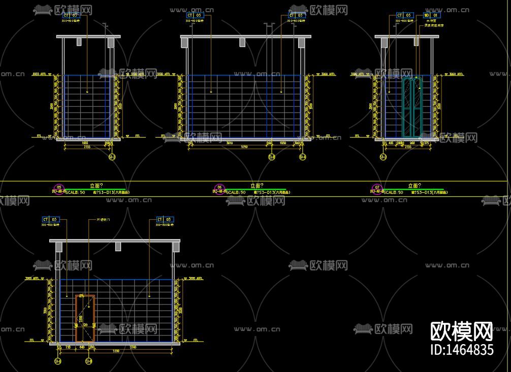 小型甜品店cad施工图下载（渲染图4）