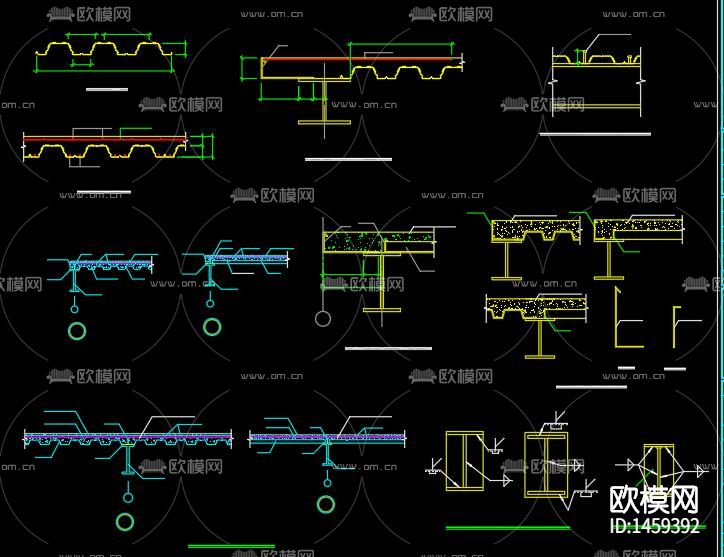 钢结构电梯cad施工图下载（渲染图7）
