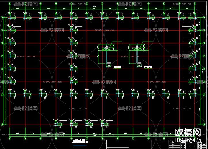 仓库cad施工图下载（渲染图3）