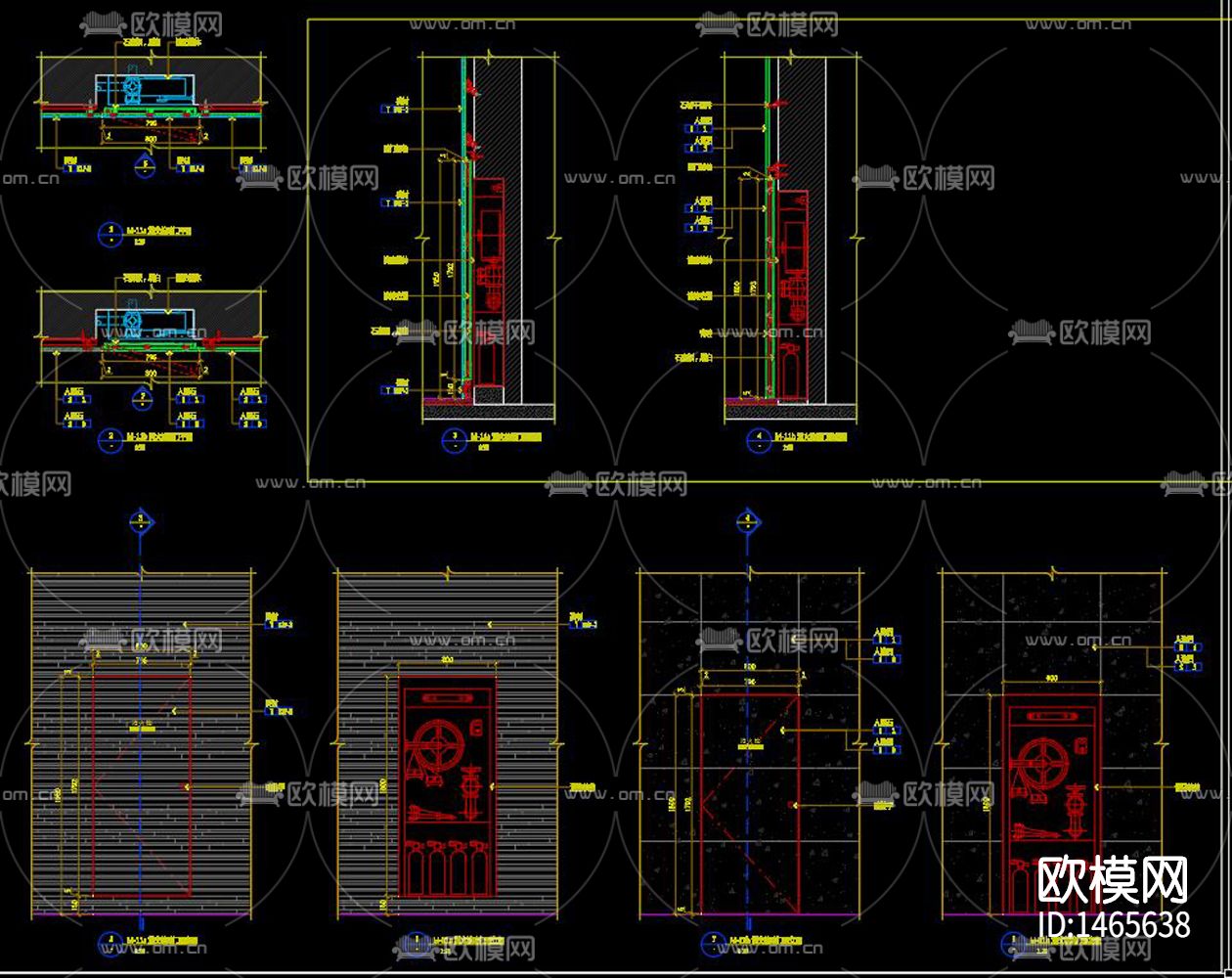 消火栓cad节点图下载（渲染图9）