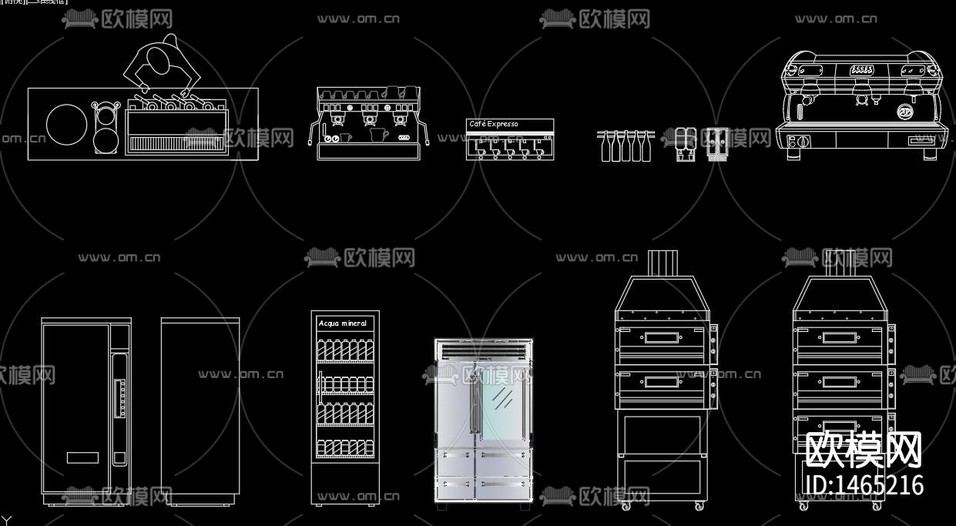 游戲機咖啡機cad圖庫下載(渲染圖8)