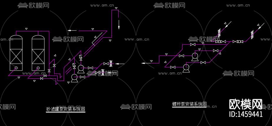 钢铁厂污水处理cad施工图下载（渲染图7）