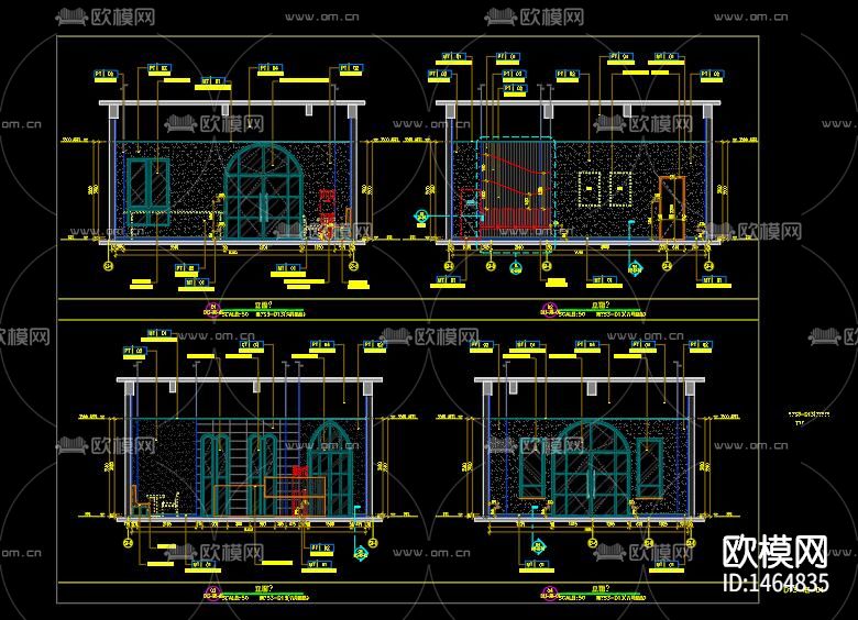 小型甜品店cad施工图下载（渲染图1）