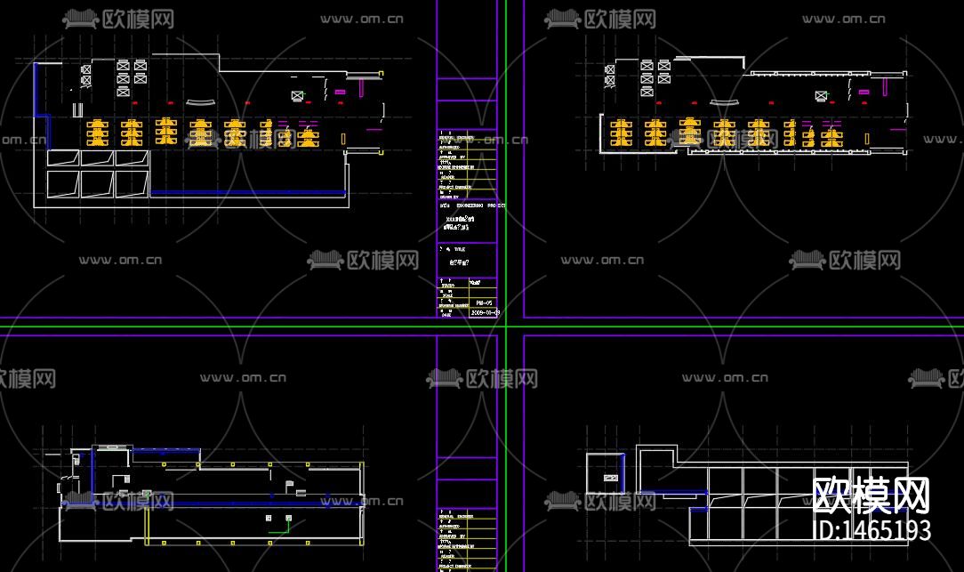 建筑外立面cad施工图下载（渲染图4）