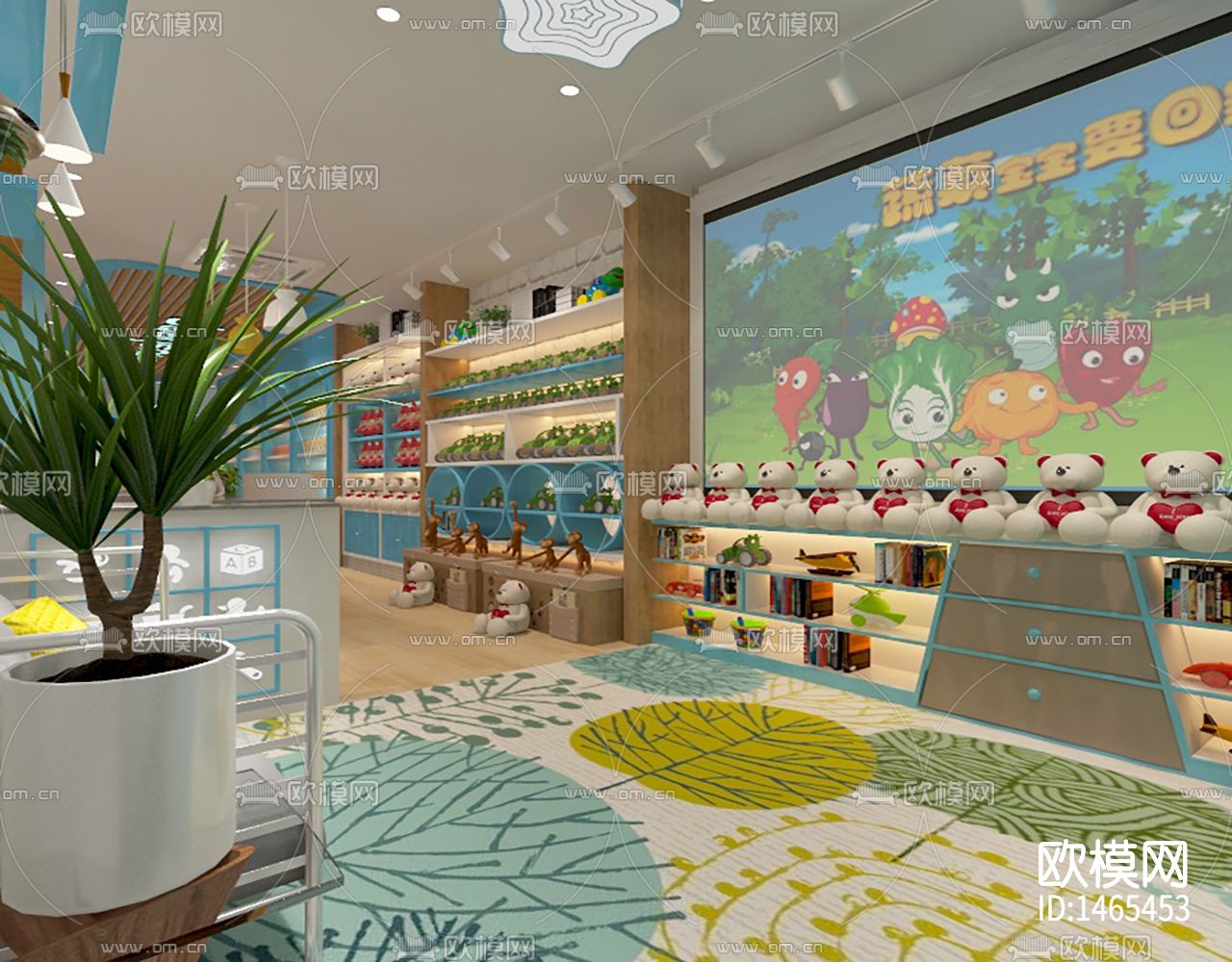 母婴店cad施工图