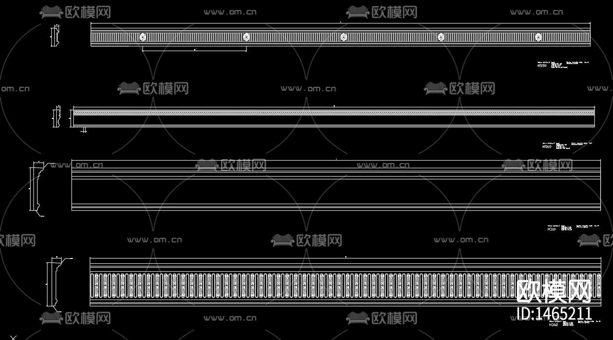 罗马柱cad施工图下载（渲染图7）
