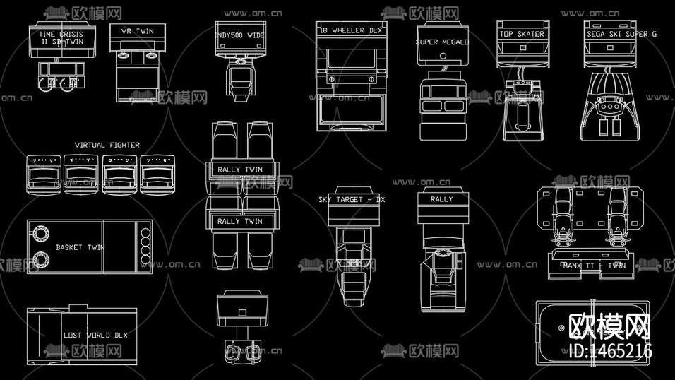 游戲機咖啡機cad圖庫下載(渲染圖1)