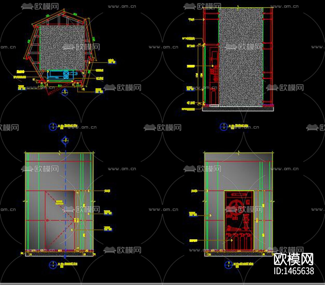 消火栓cad节点图下载（渲染图7）