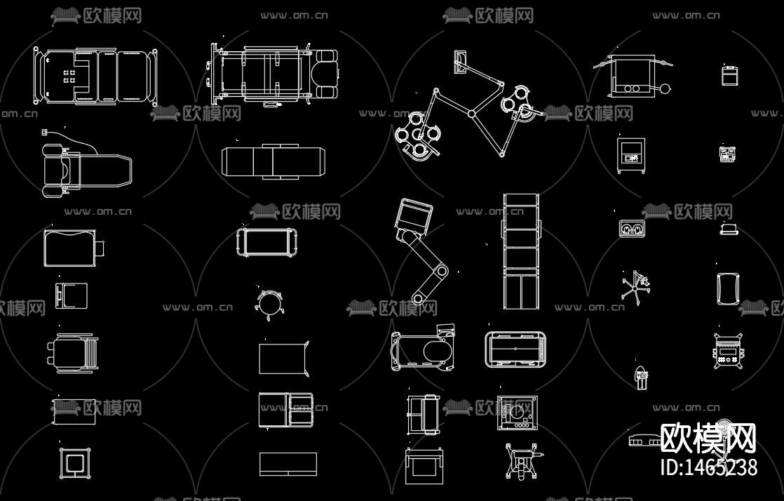 医疗设备cad图库下载（渲染图1）
