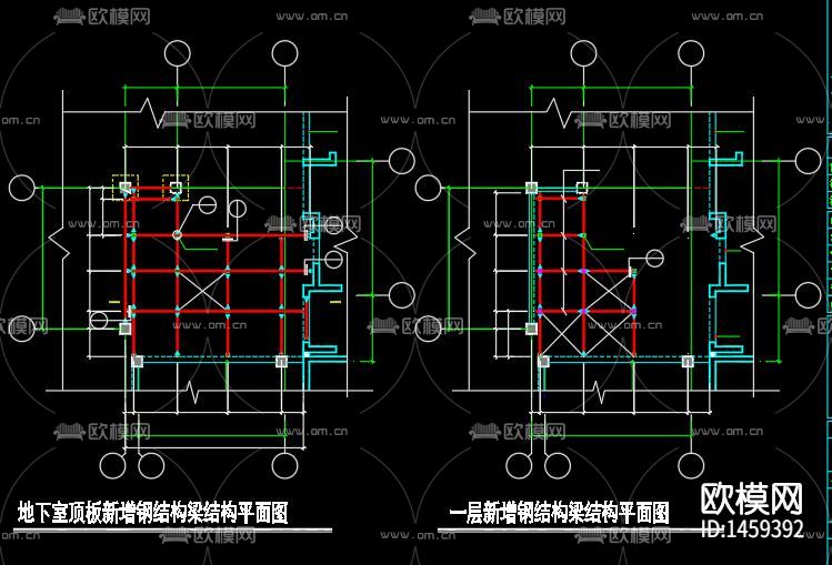 钢结构电梯cad施工图下载（渲染图3）