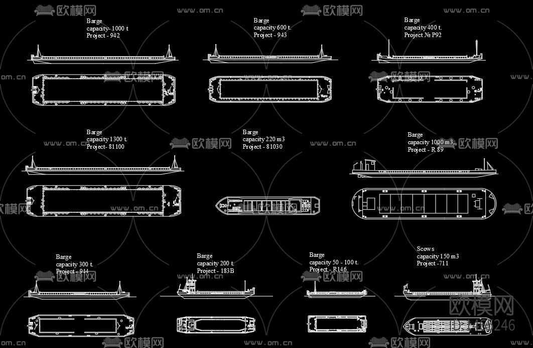 船类cad图库下载（渲染图9）