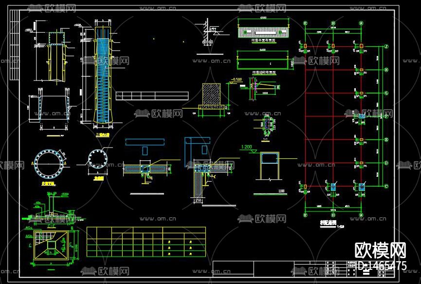 仓库cad施工图下载（渲染图9）