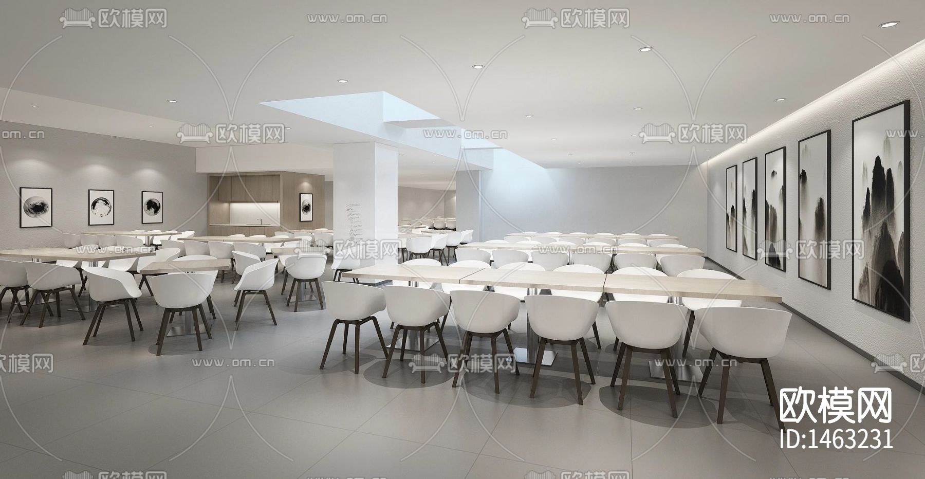 上海绿叶爱丽美医疗美容医院cad施工图下载（渲染图5）