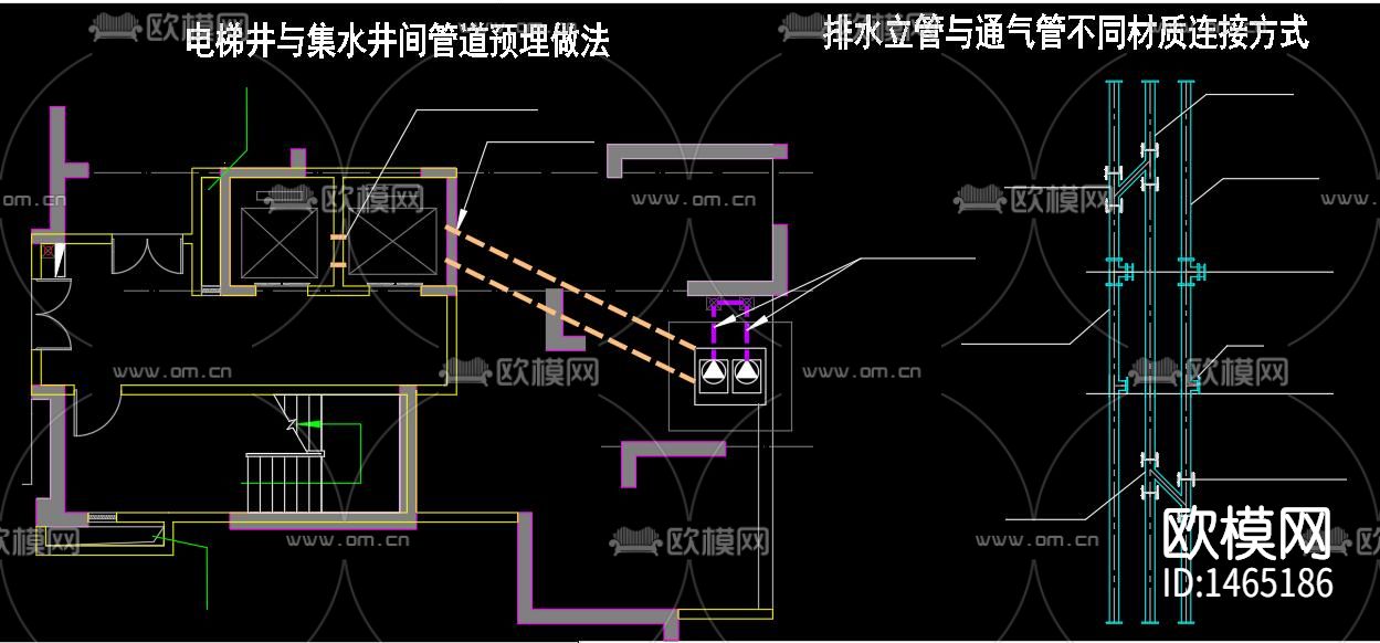 水井 消火栓cad节点图下载（渲染图4）
