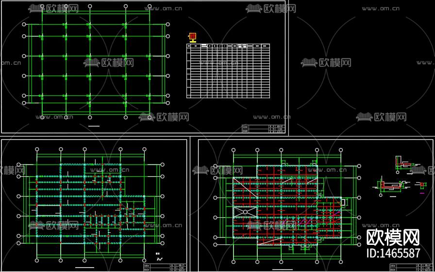 别墅cad施工图下载（渲染图5）