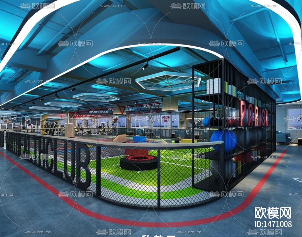 丘瑞斯特健身房cad施工图