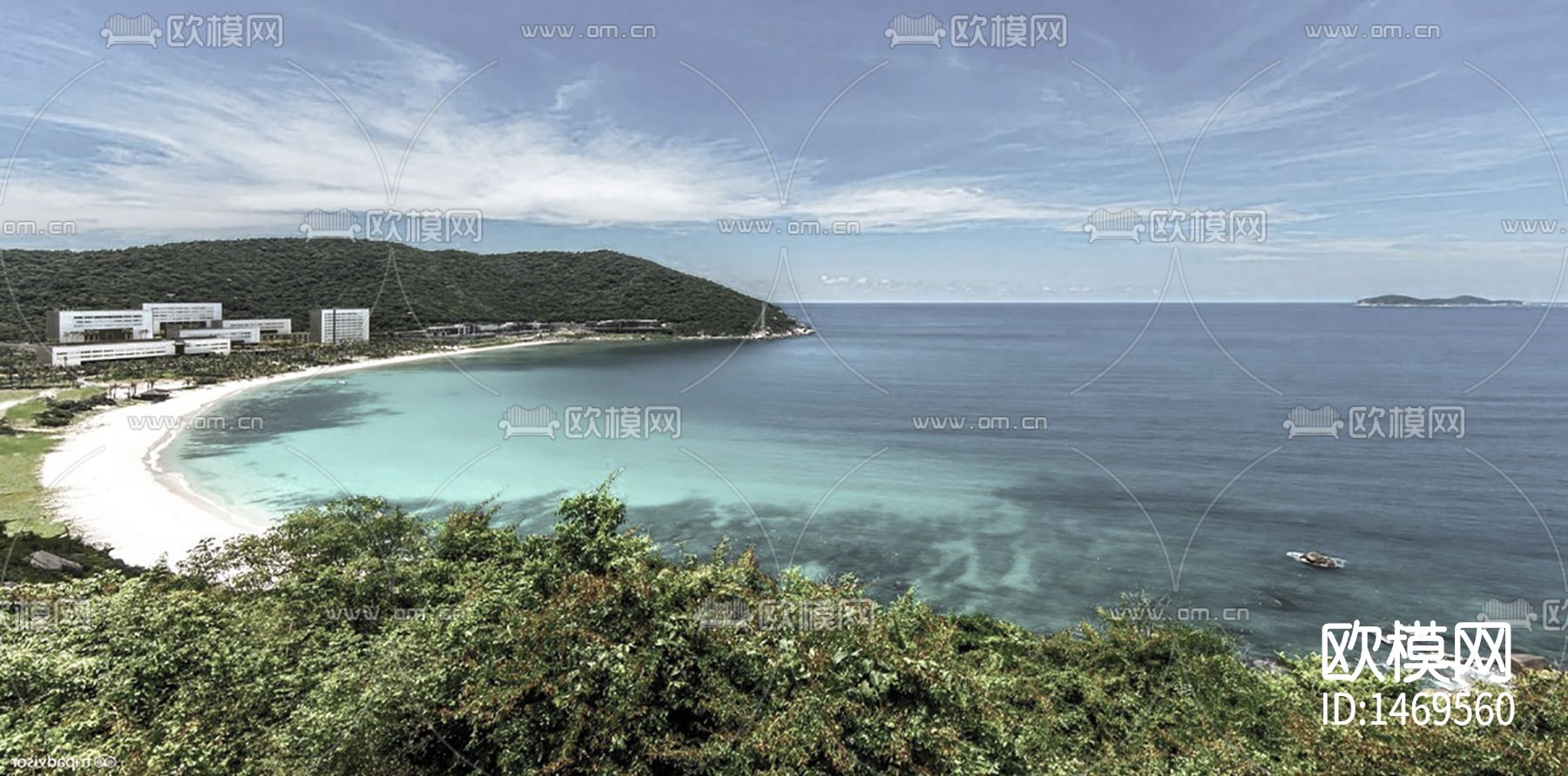 海滨城市外景贴图