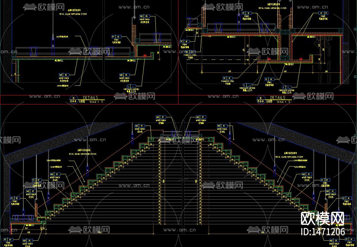 度假村cad施工图下载（渲染图9）