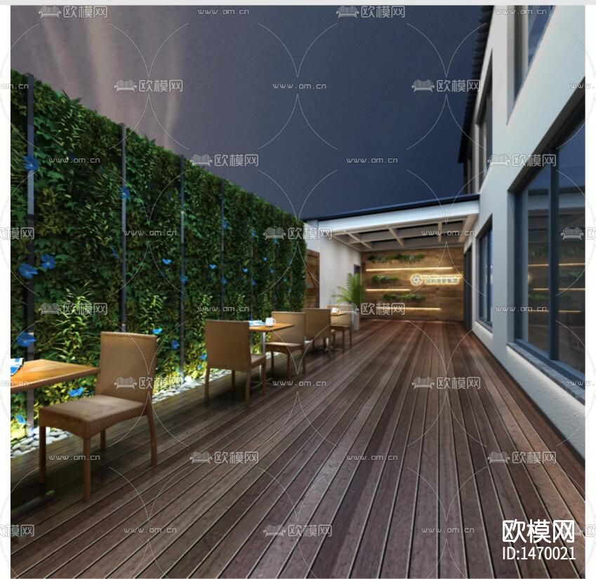 现代企业办公楼室内cad施工图下载（渲染图10）