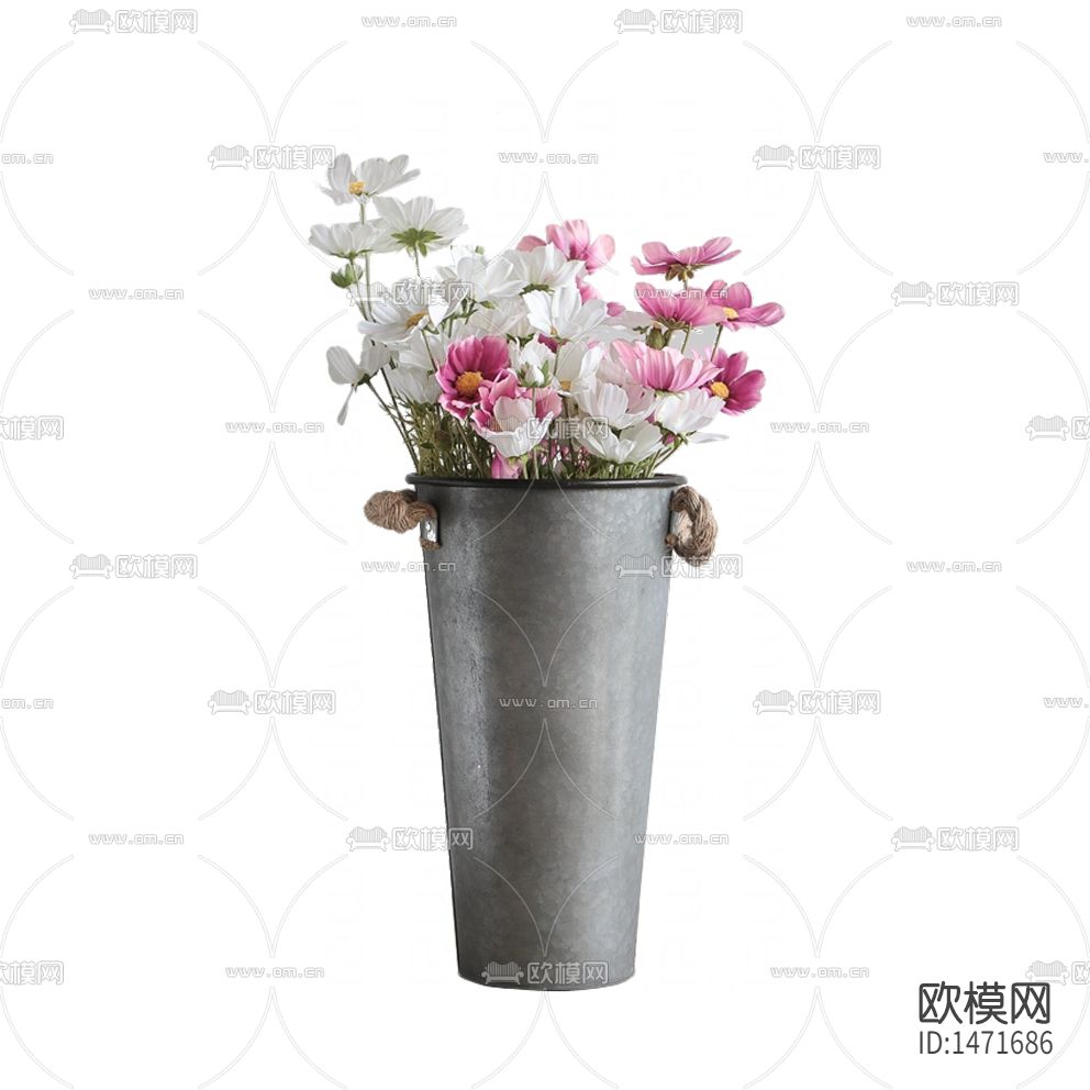 北欧简约创意铁艺花器摆放花艺