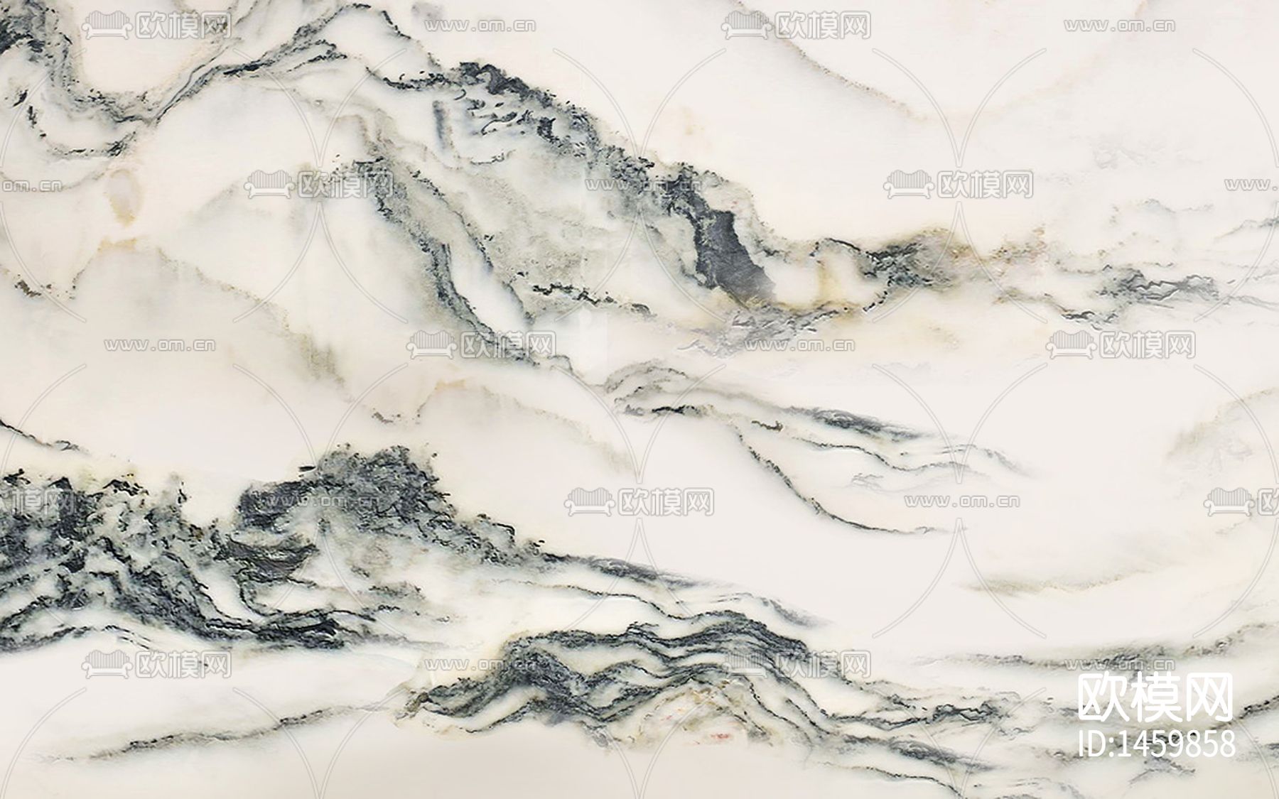 中式大理石山水画背景墙下载