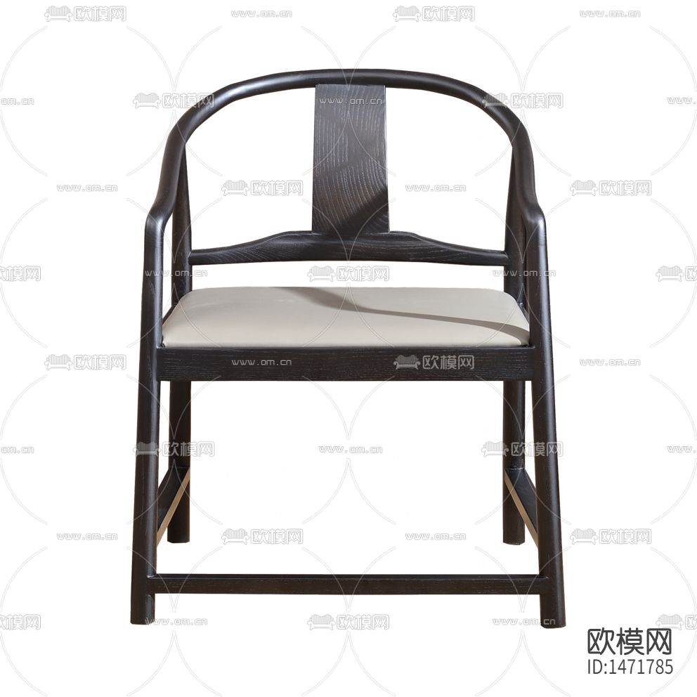 新中式禅意实木餐椅下载