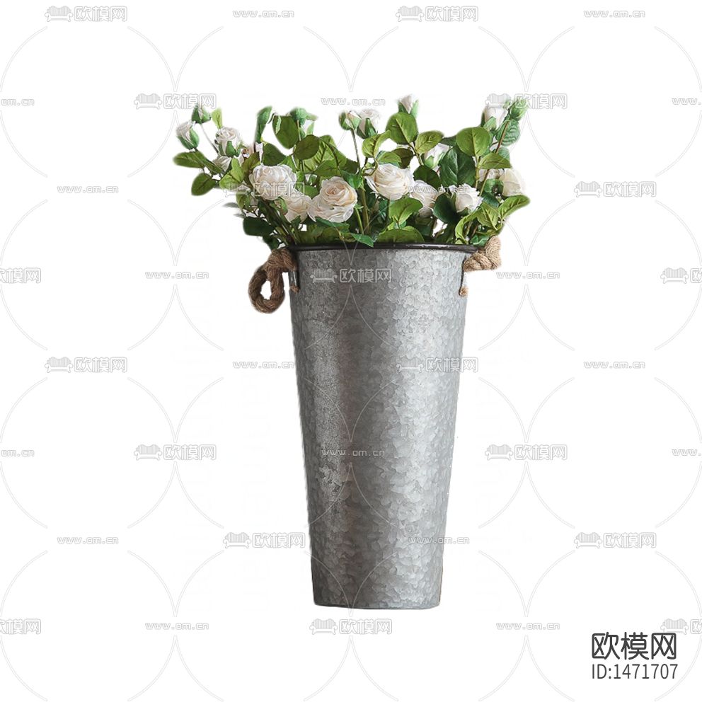 北欧简约创意铁艺花器摆放花艺