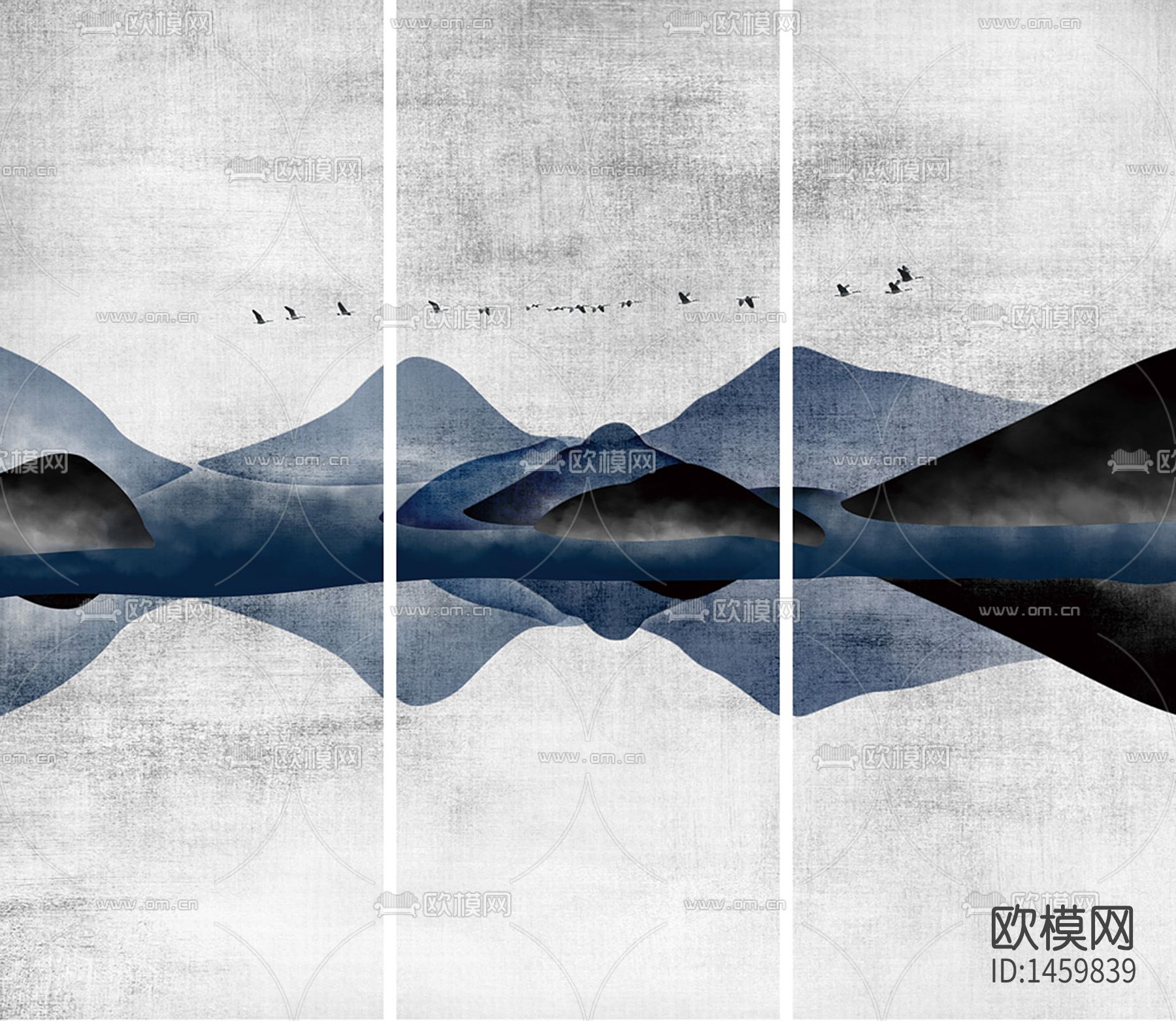 中式山水画下载