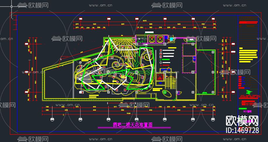 酒吧cad施工图