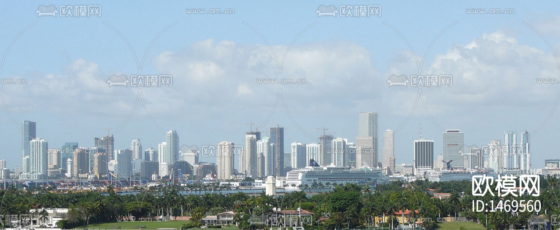 海滨城市外景贴图