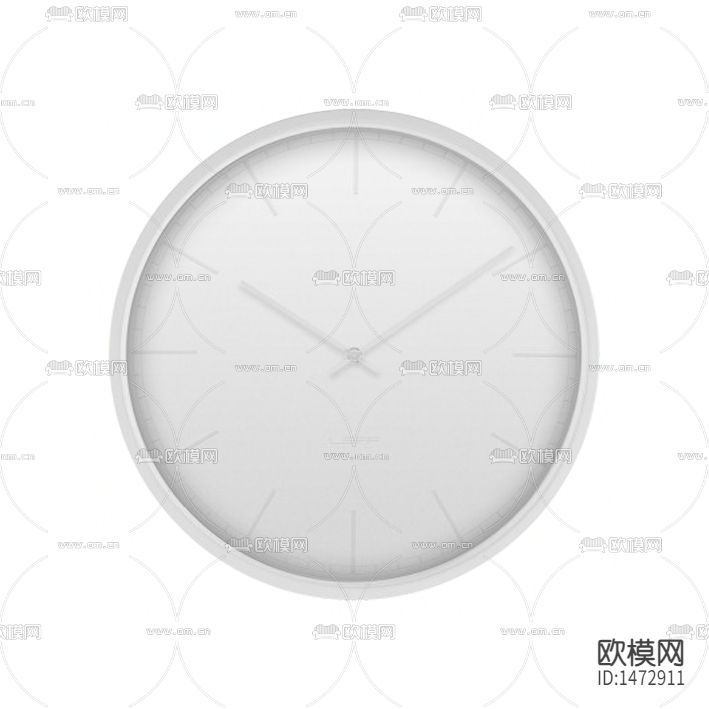 现代极简创意金属挂钟下载