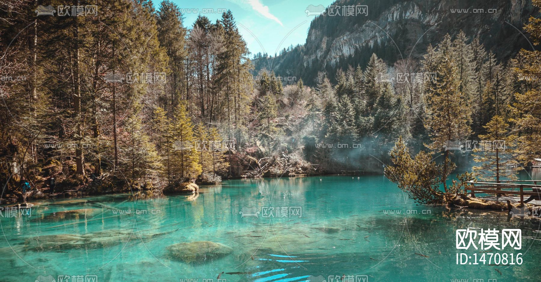 山林湖泊外景贴图下载