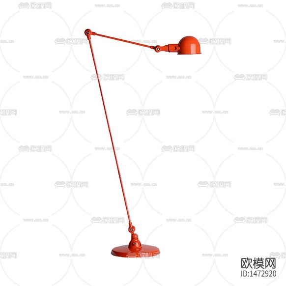 工業(yè)風(fēng)極簡橙色金屬落地?zé)粝螺d
